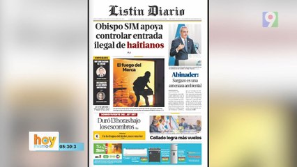 Titulares prensa dominicana martes 10 de junio 2025 | Hoy Mismo