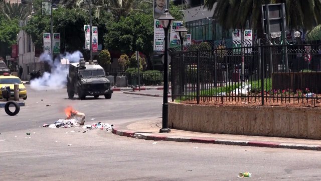 اشتباكات بين فلسطينيين والقوات الإسرائيلية في نابلس