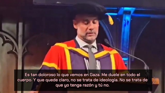 Discurso de advertencia de Guardiola sobre la guerra de Gaza: Los próximos niños serán nuestros