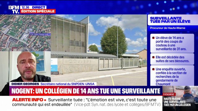 Surveillante tuée: Il faut remettre au cœur du sujet la santé mentale de nos jeunes , explique le secrétaire national du SNPDEN-UNSA