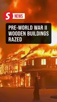 Fire destroys historic colonial-era shoplots in Bongawan