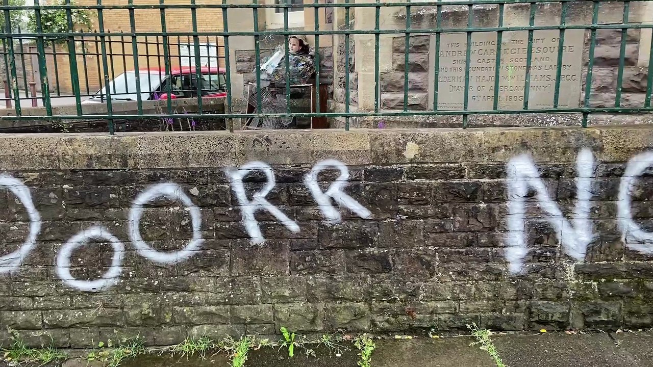 WATCH: Graffiti discovered on building earmarked for Abergavenny mosque