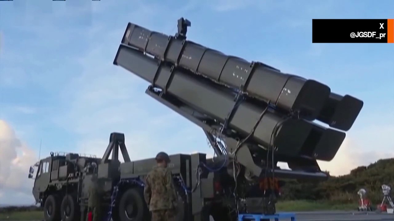Video: Japanin joukot esittelevät 1 000 km:n strategisen ohjuksen ja futuristisia aseita