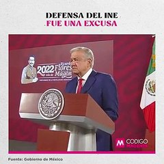 Defensa del INE fue una excusa