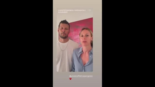 Federica Pellegrini e Matteo Giunta: l'appello per Gaza