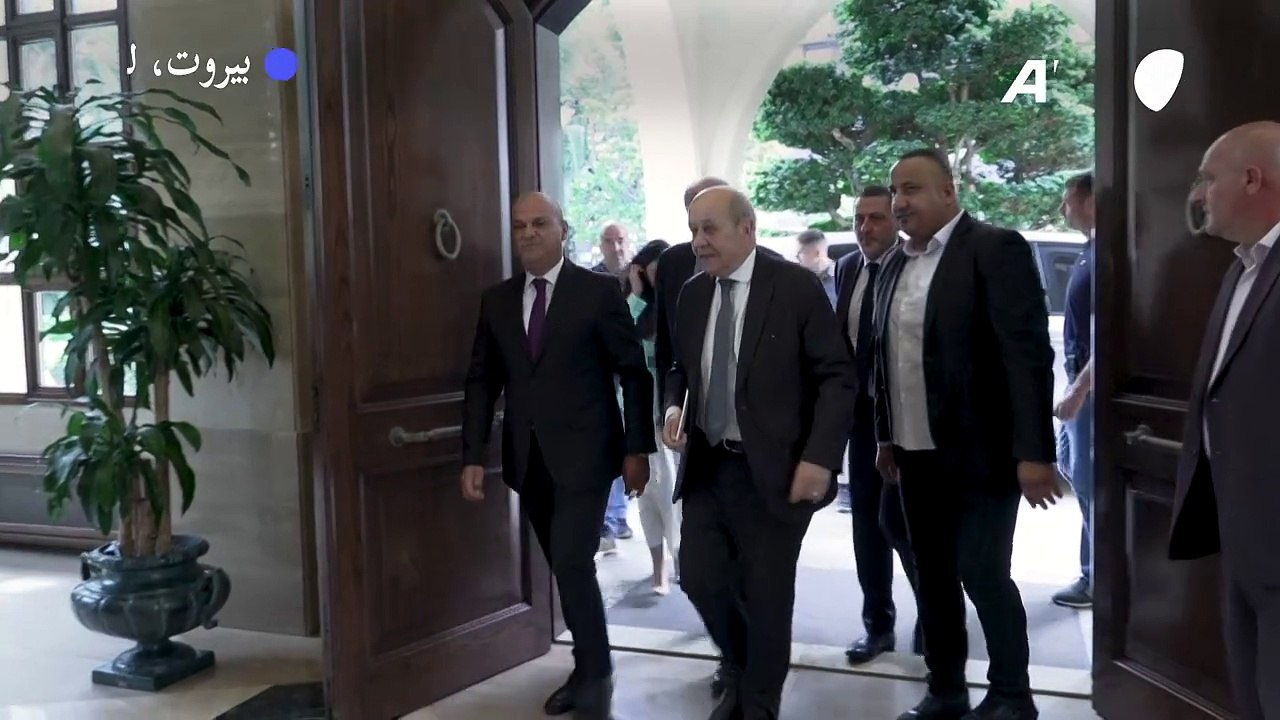 لودريان يبدأ جولته في بيروت ويلتقي بري وسلام