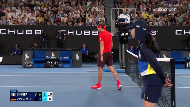 Tennis : Tournoi de Tennis du Grand Chelem de l'Open d'Australie 2025 Finale Simple Messieurs Jannik Sinner - Zverev