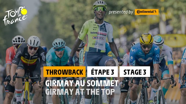 Girmay at the top in stage 3 - Throwback by Continental #TDF2024