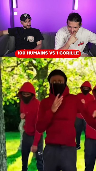 100 HUMAIN VS 1 GORILLE