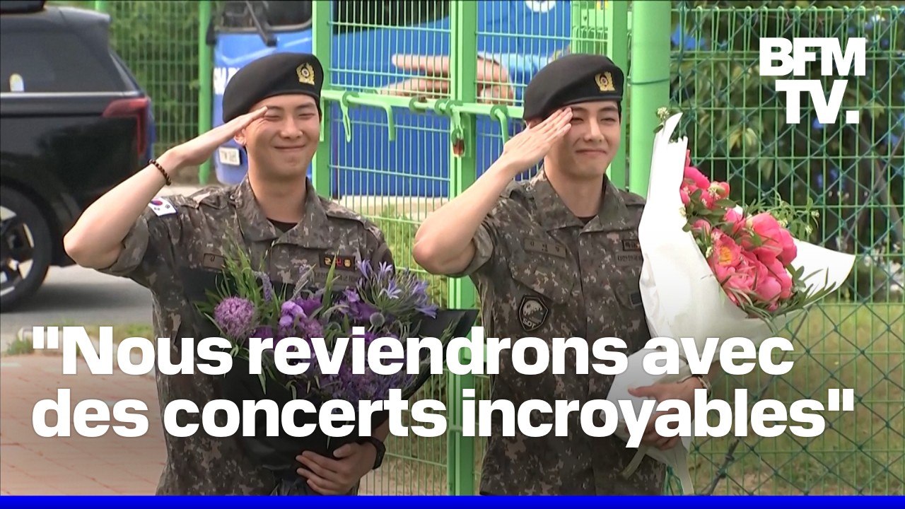 Deux membres de BTS libérés de leur service militaire de 18 mois en Corée du Sud