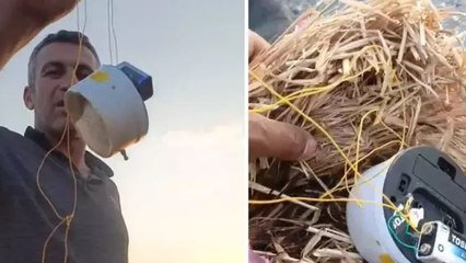 Buğday tarlasında, yangın çıkaran elektronik düzenek buldu