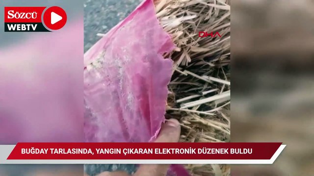 Buğday tarlasında, yangın çıkaran elektronik düzenek buldu