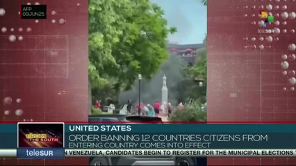 United States, order banning 12 countries citizens from entering country comes into effect