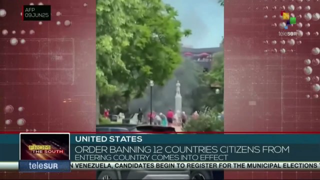 United States, order banning 12 countries citizens from entering country comes into effect