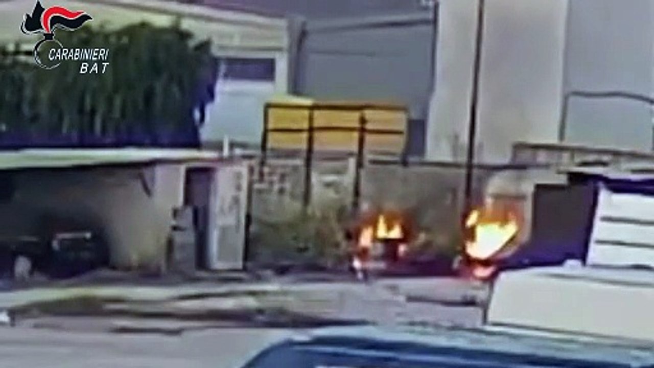 Bisceglie: incendia roulotte causando la morte di un uomo, registrazione diffusa dai Carabinieri