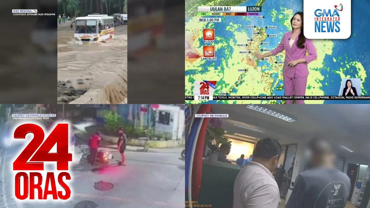 24 Oras: (Part 2) Storm surge, naminsala sa 4 bayan sa Tawi-Tawi; bagyong nasa labas ng PAR, posibleng lumakas pa, maaaring palakasin ang epekto ng Habagat; House prosecution panel, handa na para iharap bukas sa Senado ang articles of impeachment , atbp.