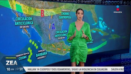 La tormenta tropical Cosme y el ciclón Bárbara podrían formar un solo sistema