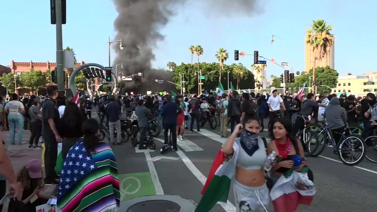 Trump despliega miles de marines y guardias en Los Ángeles ante disturbios por redadas