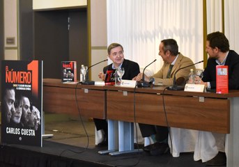 Así ha sido la presentación de 'El Número 1' de Carlos Cuesta, junto a Jiménez Losantos