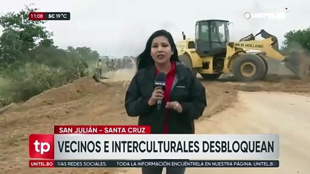 Levantan bloqueo en San Julián y la ruta Santa Cruz - Beni está expedita