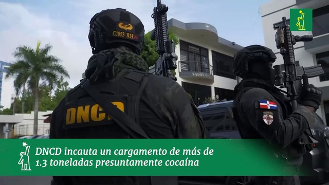 DNCD incauta un cargamento de más de 1.3 toneladas presuntamente cocaína