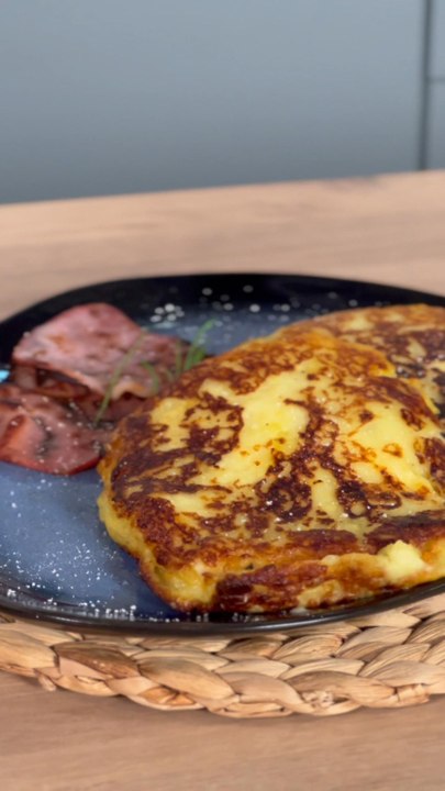 pancakes raclette & bacon