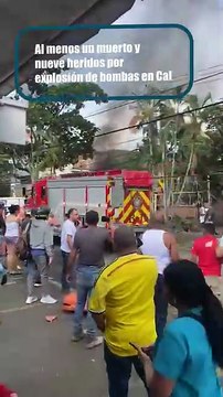 Al menos un muerto y nueve heridos por explosión de bombas en Cali