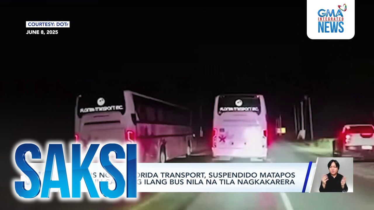 15 bus ng GV Florida Transport, suspendido matapos ma-huli cam ang ilang bus nila na tila nagkakarera | Saksi