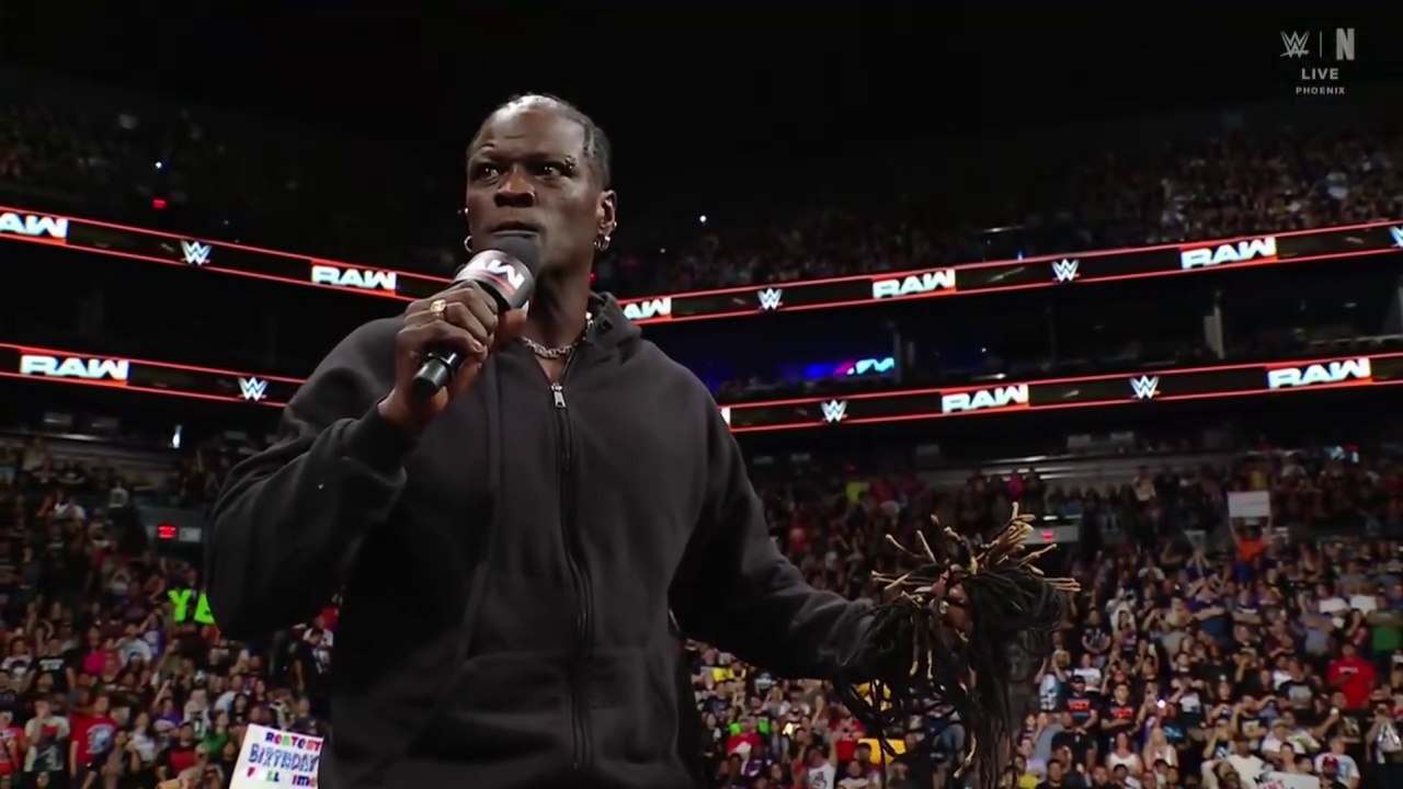 WWE Raw _June 09, 2025 - R - Truth shocks WWE Universe cutting off his dreadlocks leading on new version of R-Truth