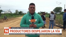 Productores despejaron la vía hacía Beni y la Chiquitania que estaba bloqueada por evistas