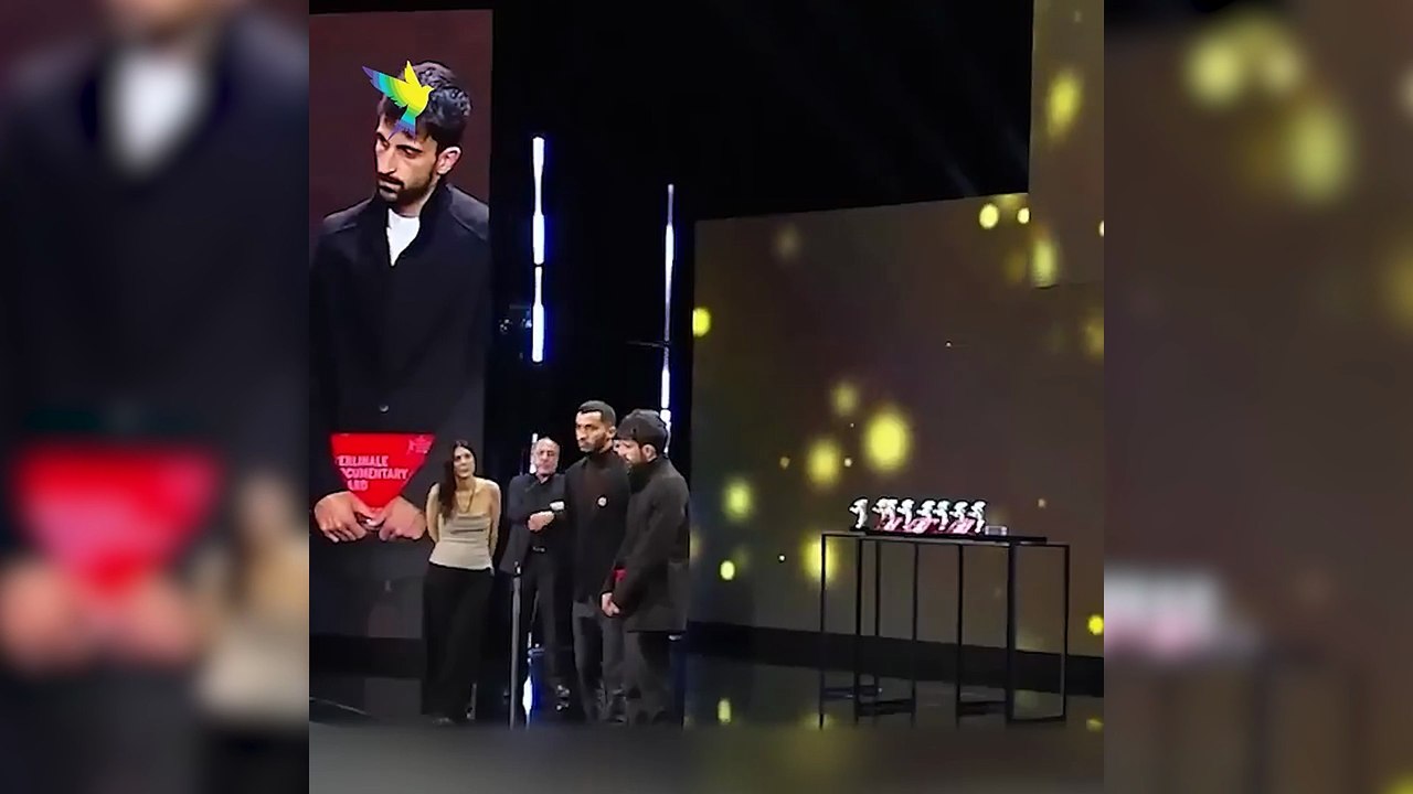 Los ganadores palestinos e israelíes de la Berlinale instan a Alemania a "dejar de enviar armas a Israel".