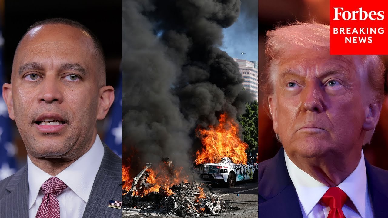 ‘They Should Be Ashamed Of Themselves’: Hakeem Jeffries Slams Trump Admin Action To Address L.A. Protests