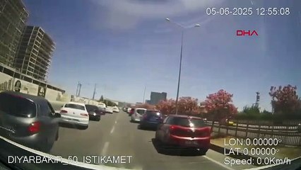 Dakikalarla hayat kurtarıldı! Diyarbakır’da duyarlı sürücüler kamerada