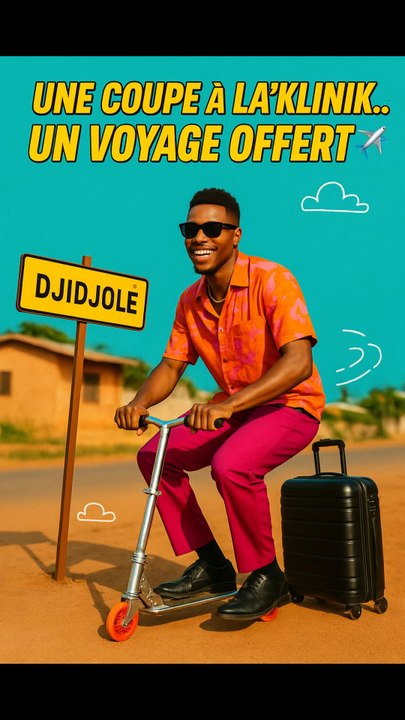 🎁 UNE COUPE À LA’KLINIK… UN VOYAGE OFFERT ! ✈️💈Mais attention… 😅On ne précise pas le moyen de transport !🚲 À pied, en taxi-moto, en trottinette ou… dans tes rêves 😴📍 Djidjolé – +228 90 62 22 21#humour #coupeparfaite #barbier #style #laklinikvibes