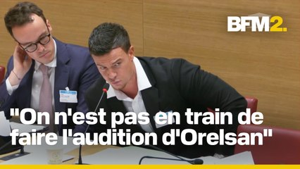 AD Laurent compare son contenu aux chansons de Michel Sardou, Orelsan et Bruno Mars pendant son audition à l'Assemblée nationale