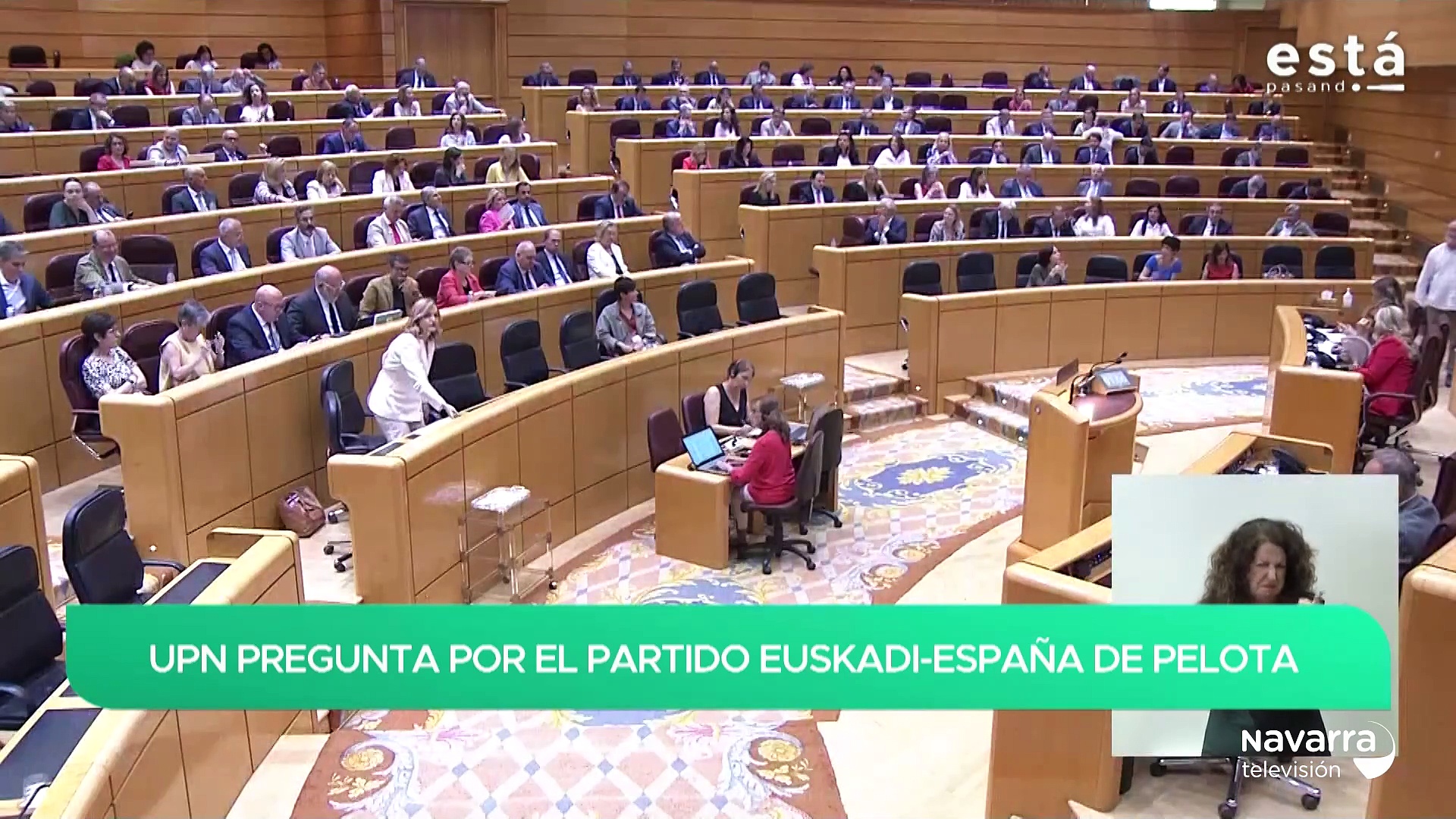 El partido de pelota Euskadi España llega al Senado