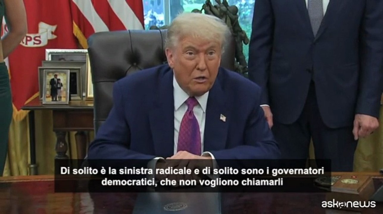 Trump rivendica: "Solo l'invio dei Marines ha salvato Los Angeles"