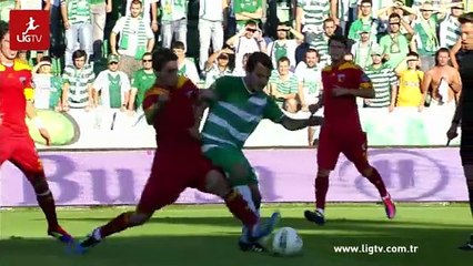 Bursaspor - Yukatel Kayserispor Maç Özeti (11 Eylül 2011, Pazar,