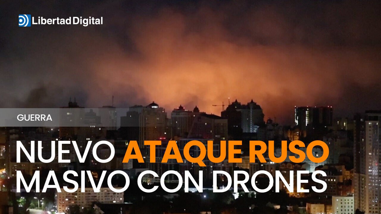 Nuevo ataque masivo con drones de Rusia deja un muerto y varios heridos en Ucrania