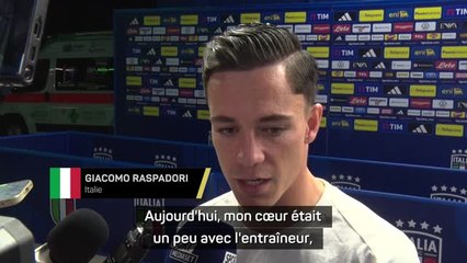Italie - Raspadori : "Mon cœur était un peu avec l'entraîneur Spalletti, avec son staff"