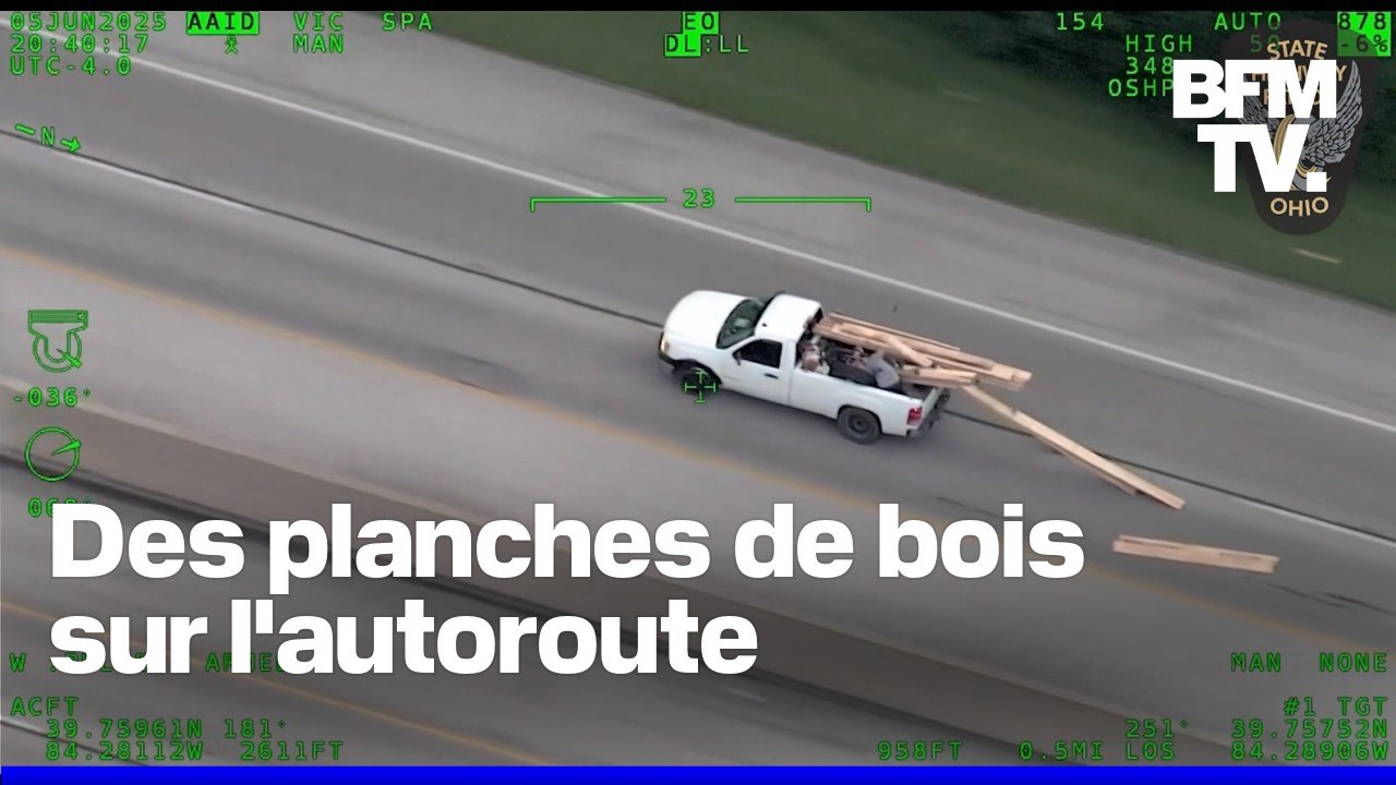 États Unis: en pleine course poursuite, il lance des planches en bois pour semer la police