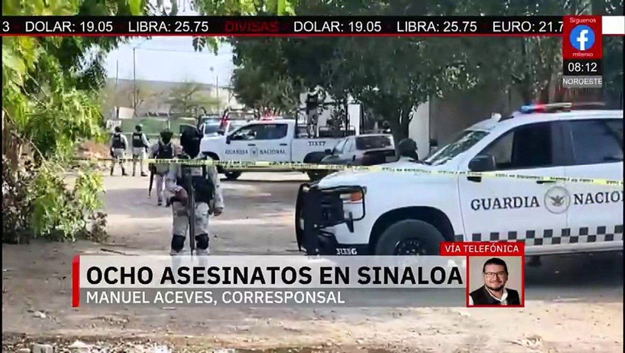 Sinaloa inicia la semana con ocho asesinatos; reportan casos en Culiacán, Mazatlán y Mocorito