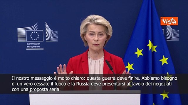 Von der Leyen: 18° pacchetto di sanzioni contro Russia su settore energetico e bancario