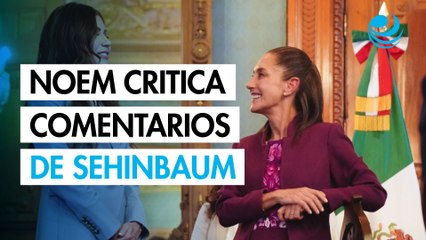 Noem critica comentarios de Sheinbaum sobre protestas