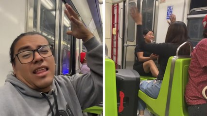 Karaoke en Metro CDMX: usuarios cantan ''La Gata Bajo la Lluvia'' y ''Querida socia'' y se viralizan