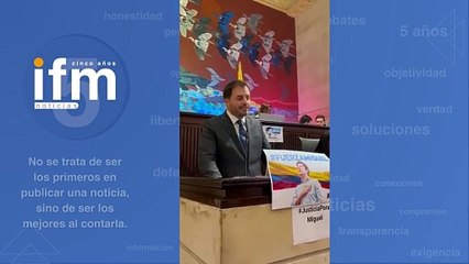 Emotivas palabras del Representante Andrés Forero sobre Miguel Uribe.