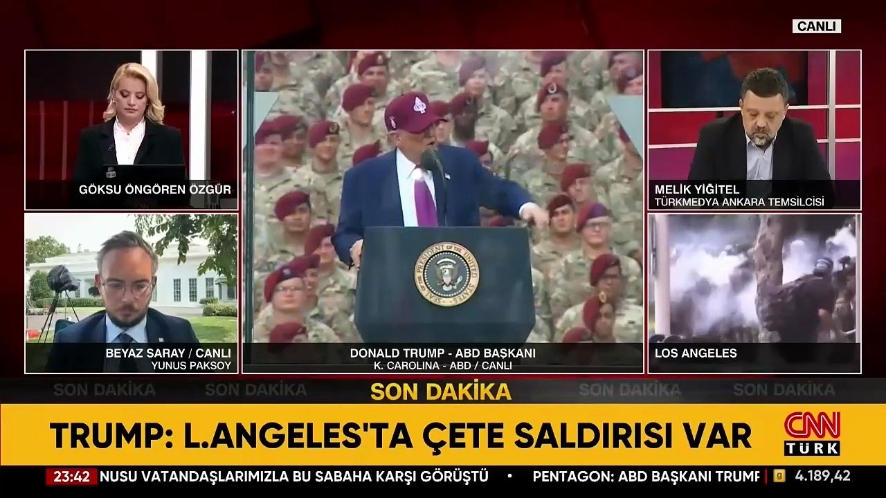 Trump kurşun geçirmez camın içinde konuştu