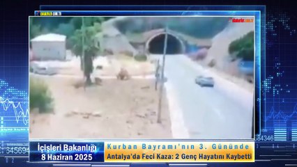 Kurban Bayramı’nın 3. Gününde Antalya’da Feci Kaza: 2 Genç Hayatını Kaybetti