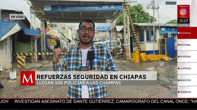 Frontera Comalapa bajo vigilancia de 500 policías tras recientes enfrentamientos