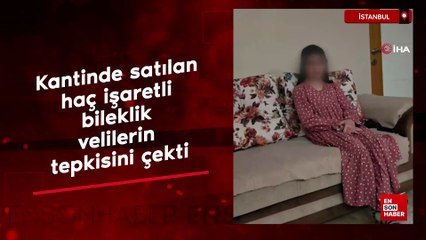 İstanbul'da kantinde satılan haç işaretli bileklik velilerin tepkisini çekti